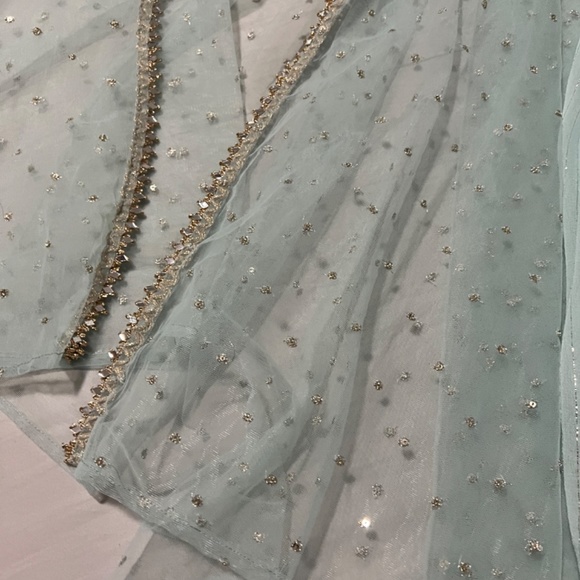 Sangeet / Wedding / Party wear Mirror work fancy jacket suit - Picture 9 of 15